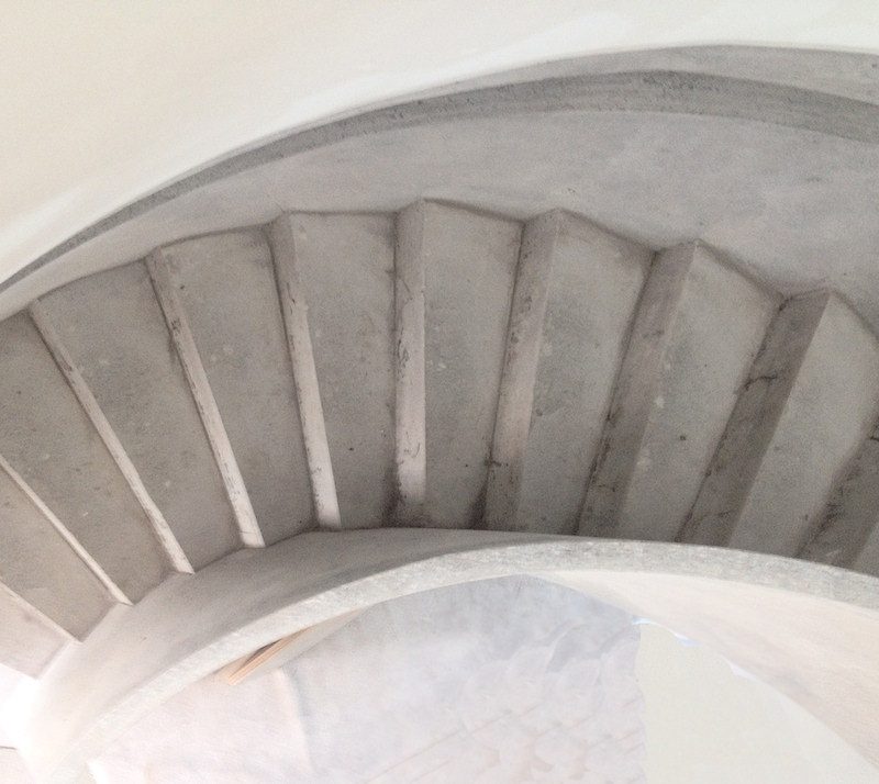 custom design concrete staircase